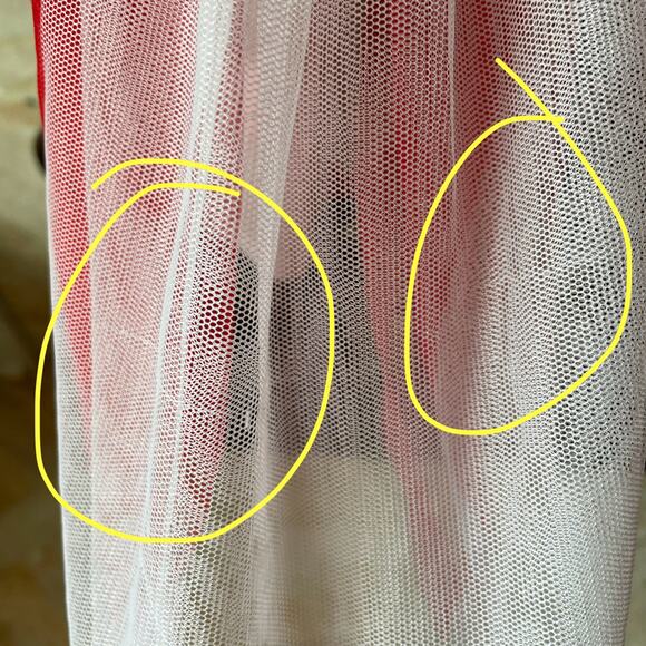 Disney Junior "Minnie" Girls Red / White / Blue Tulle/ Denim Dress Sz 5T - Picture 5 of 6